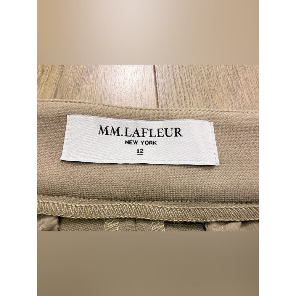 NWT MM LaFleur Pippa Pant Cropped Wide Leg Stretch Russet Tan Brown Size 12 - Picture 9 of 14